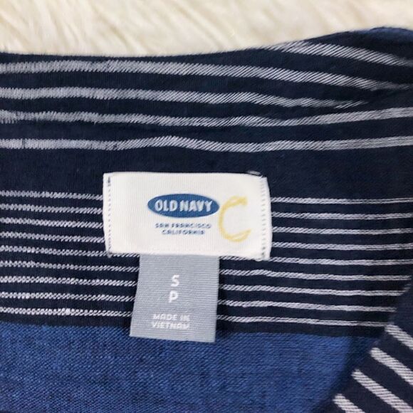 Old Navy Blue Striped Long Sleeve Top Small - Picture 5 of 7